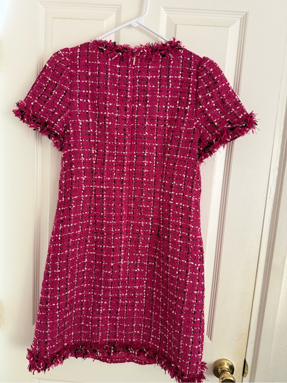 kate spade Festival Pink Tweed Mini Dress-Sz 2 - Picture 5 of 5